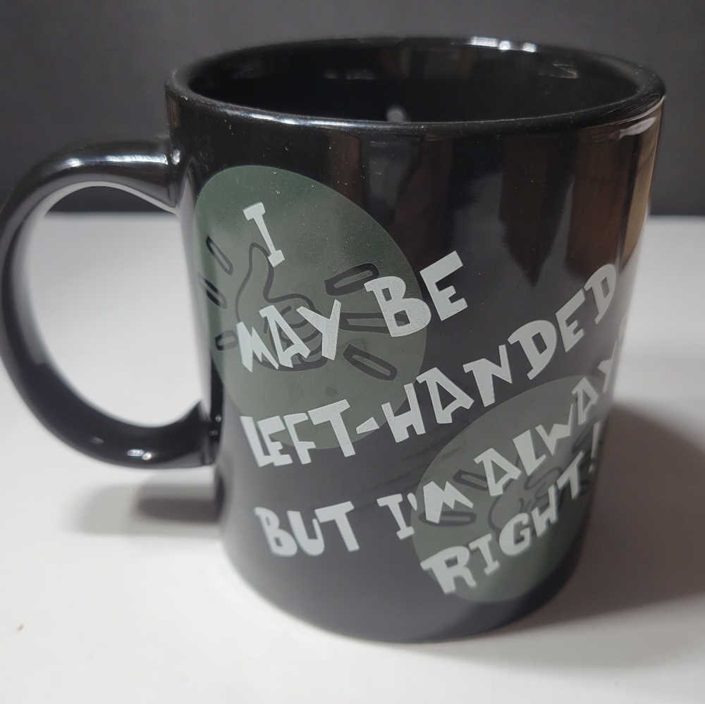 Left Handed People Ceramic Coffee Mug Funny Gag Novelty Lefty’s
